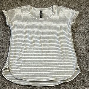 Gray Striped Women's Top
